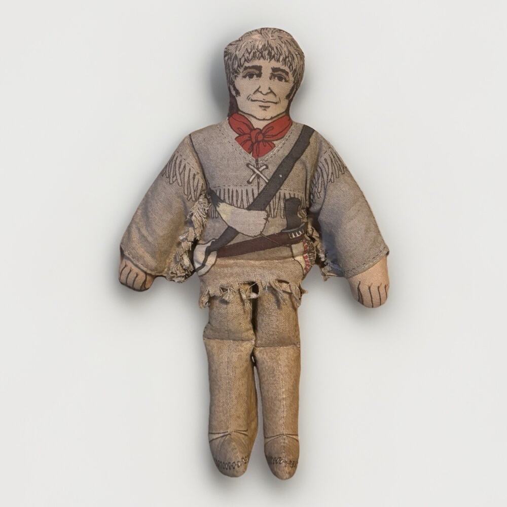 Vintage 1979 Hallmark 7.25" Davy Crockett Cloth Doll